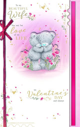 Bears Hugging Beautiful Wife Handmade Valentine's Day Card {DC}