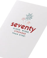 Kindred 70th Blank Birthday Card
