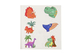 6 Pieces Dinosaur Tattoos
