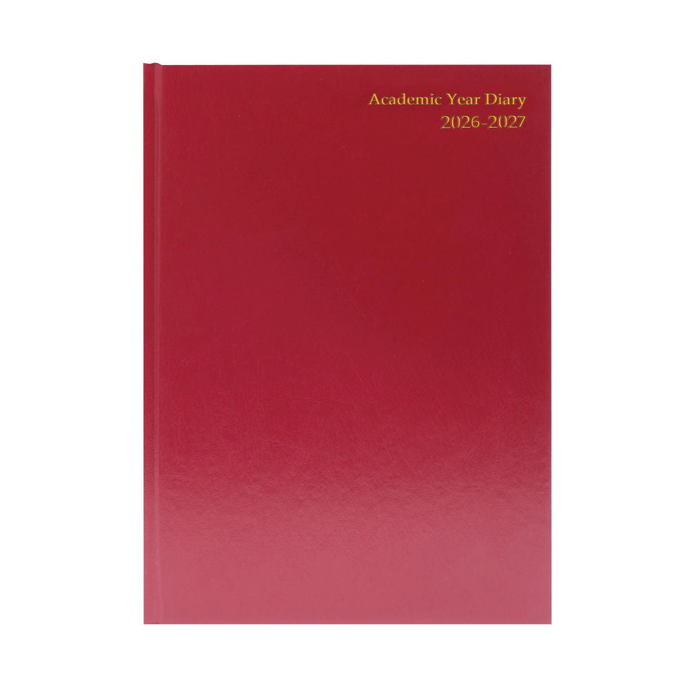 Janrax 2026-2027 A4 Week To View Burgundy Academic Diary
