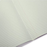 Rhino A4 48 Page Yellow with Green Tinted Paper 8mm Lined with Margin Exercise Book