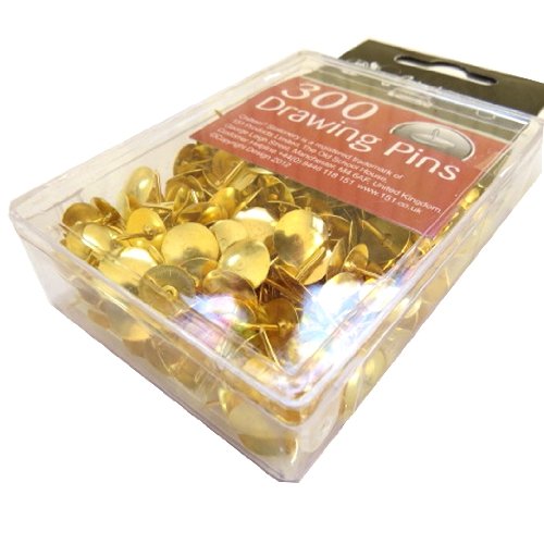 Metal Drawing Pins - Box of 300 {DC}