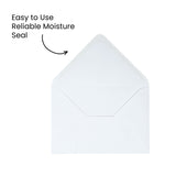 Pack of 50 White 100gsm 143x200mm Gummed Envelopes
