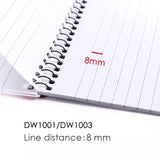 50 Sheets Lined Spiral Notebook 5"x8"