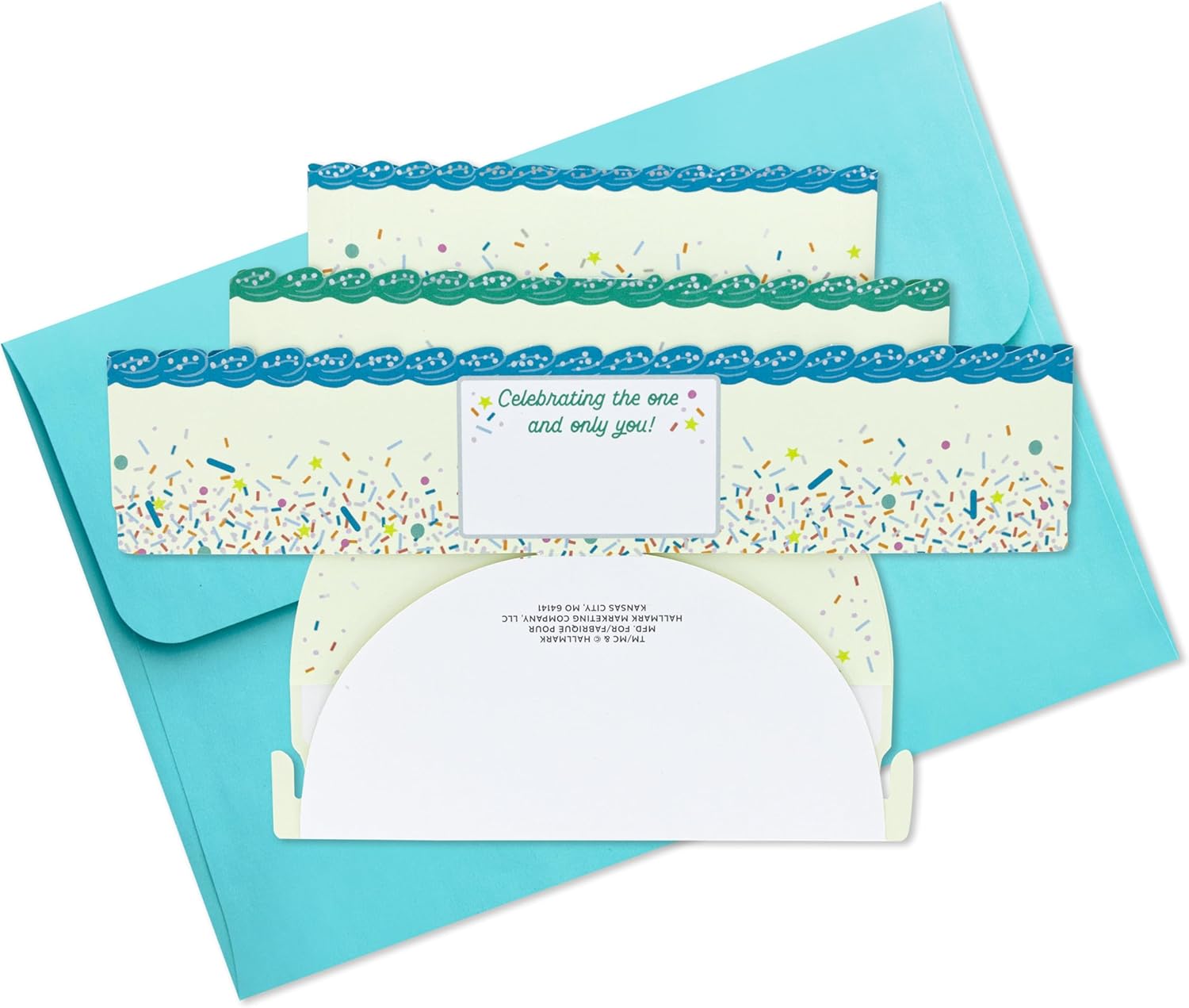 Paper Wonder Pick a Number Customizable Pop Up Birthday Cake Card