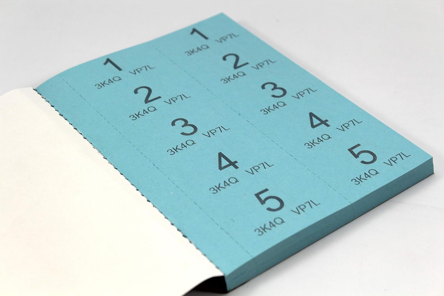 1 - 500 Raffle and Clockroom Tickets with Security Numbering {DC}