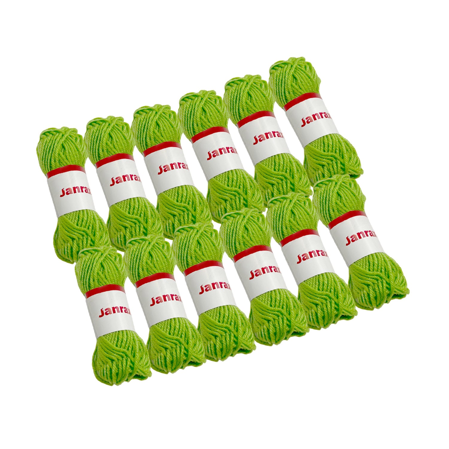Light Green Acrylic Yarn Roll – 10g, 4 Strand 8 Ply Knitting Wool