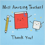 Most Amazing Teacher From Benny Range Thank You Teacher Card