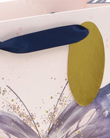 Pink and Purple Butterfly Design Medium Gift Bag For Her, Birthday, Mother's Day 