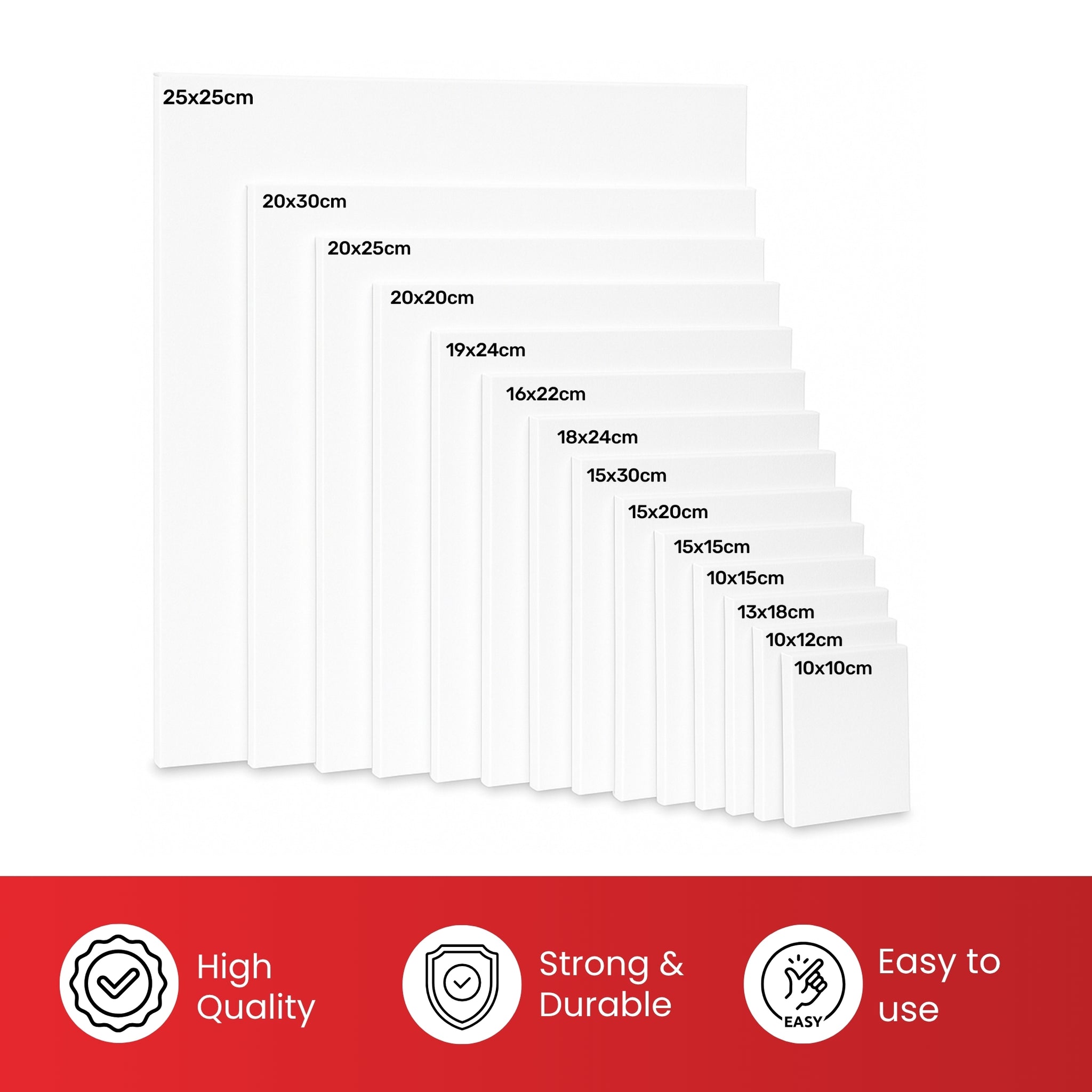 13x18cm Stretched Mini Canvas 280gsm