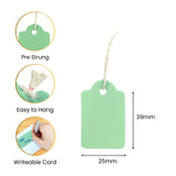 Pack of 100 Medium Yellow Strung Tags 25 x 39mm