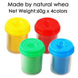Pack of 4 Assorted Colour Play Dough 60g