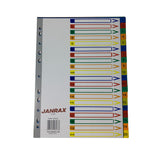 A4 20 Part Polypropylene Dividers with Reinforced Index Cover