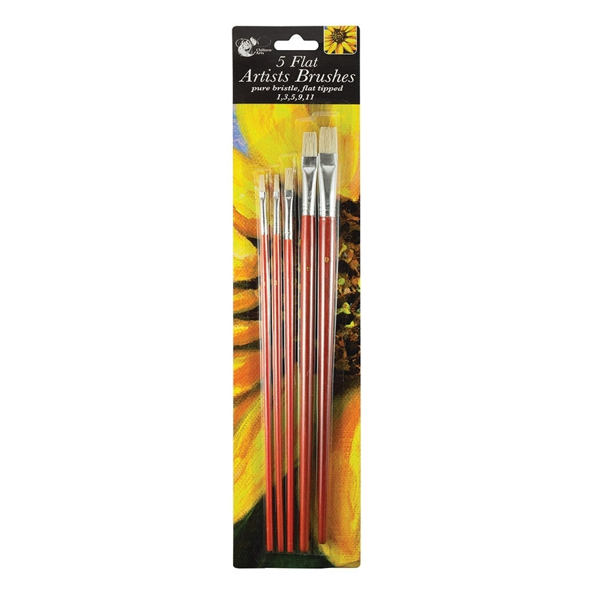 Artist Brush Flat Head (5 Pack) {DC}
