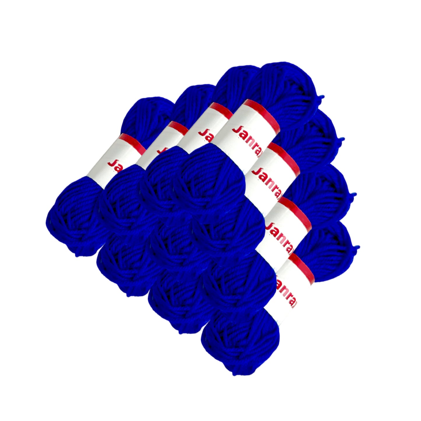 Pack of 5 Dark Blue Acrylic Yarn Rolls – 10g each, 4 Strand 8 Ply Knitting Wool