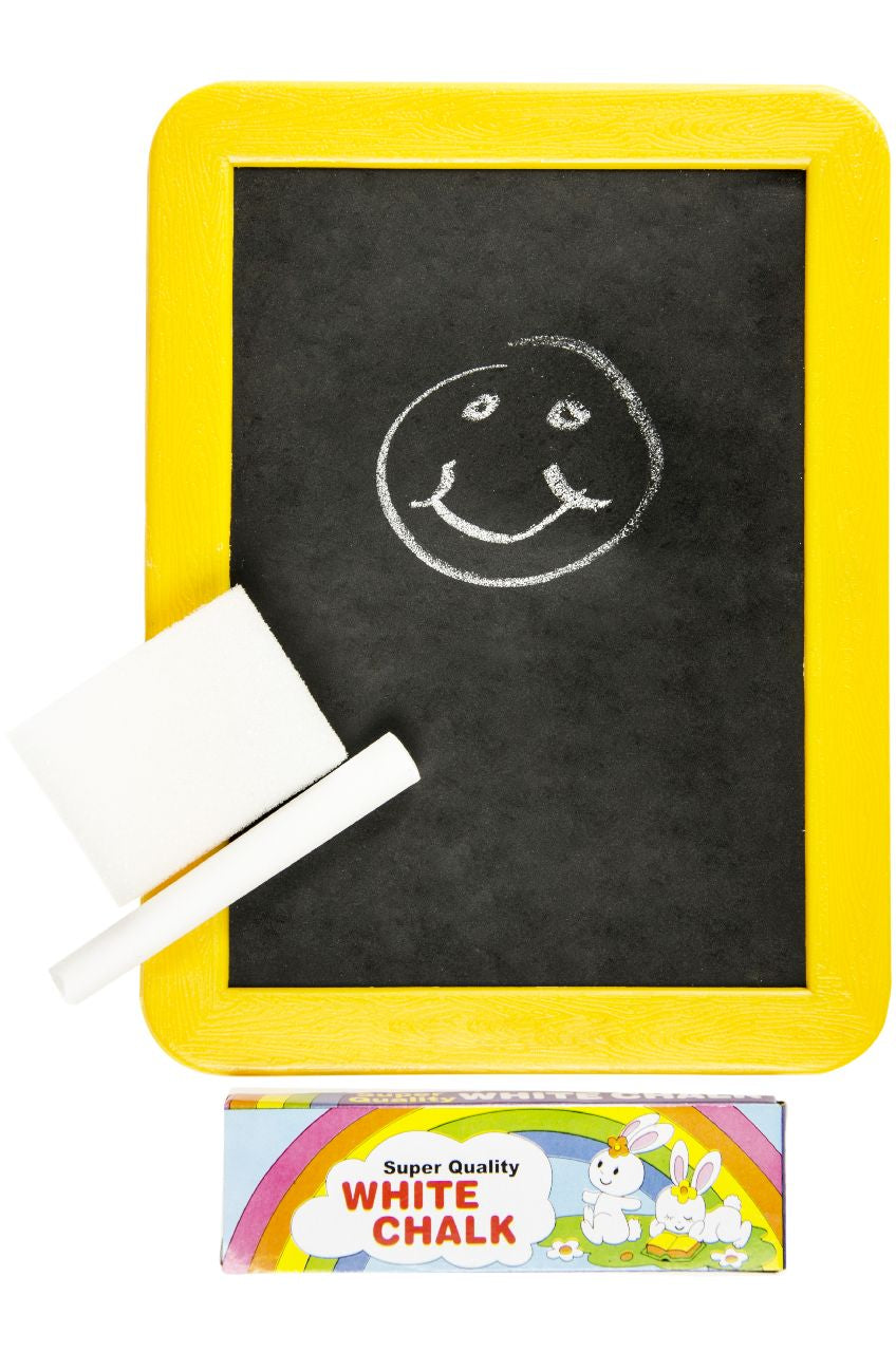 Single Blackboard With Chalk & Sponge