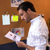 Pack of 200 Assorted Coloured Push Pins in Tub