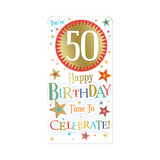 Time To Celebrate Age 50th Birthday Luxury Gift Money Wallet Card