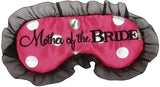 Mother of the Bride Dotty Satin Eye Mask Hen Party Wedding Day {DC}
