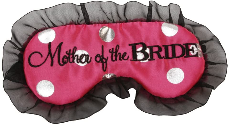 Mother of the Bride Dotty Satin Eye Mask Hen Party Wedding Day {DC}