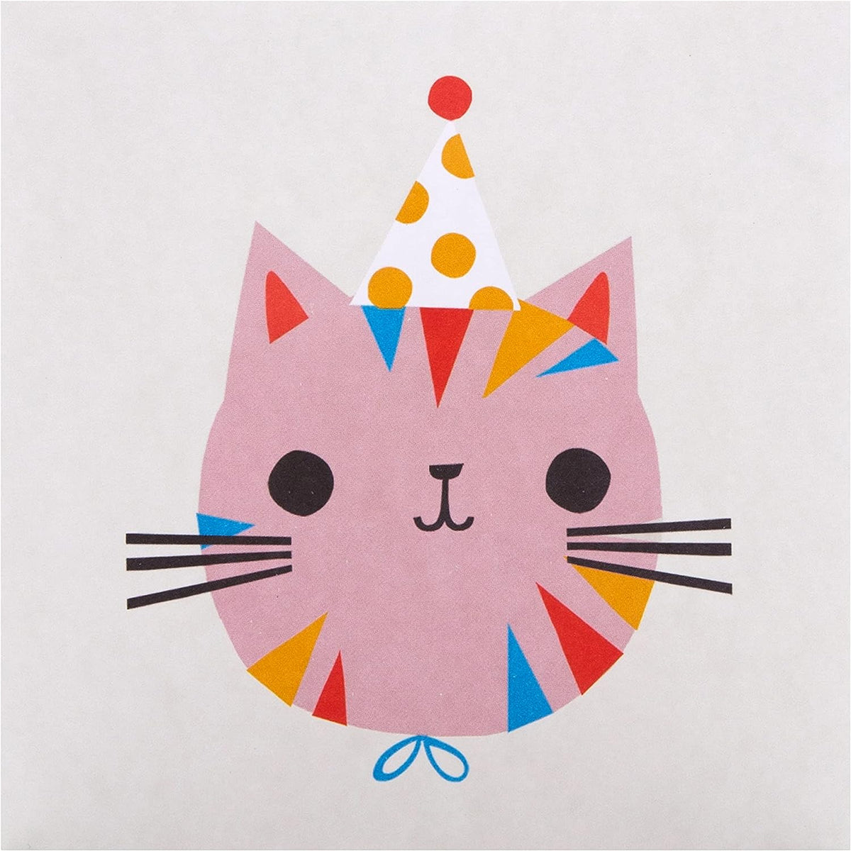 Pack of 10 in 2 Cute Cat Designs Kids Birthday Cards