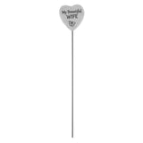 Graveside Plaque Thoughts Of You Resin Heart on Stick - Wife