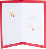 Gold Heart Design Wife Valentine's Day Card
