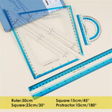 Pack of 4 Pieces Math Geometry Set