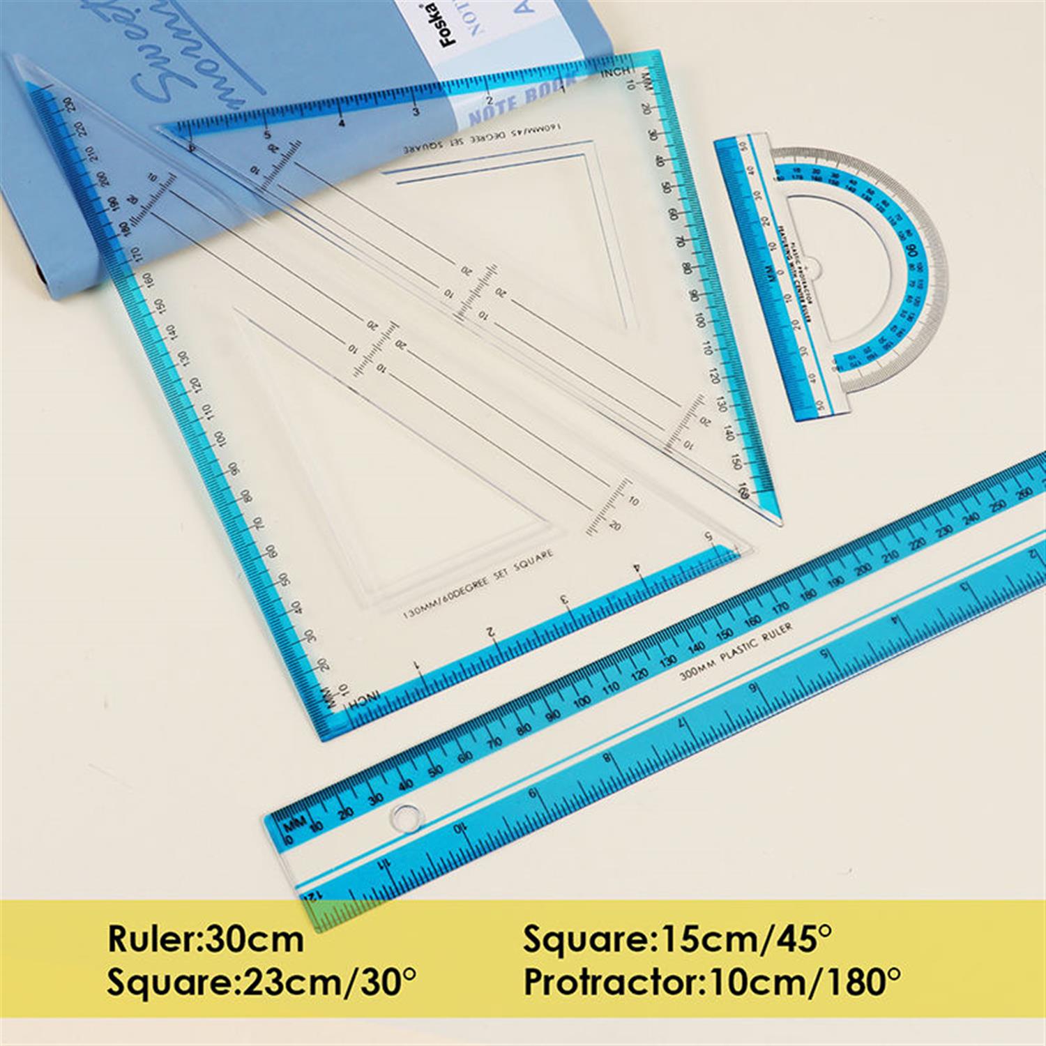 Pack of 4 Pieces Math Geometry Set