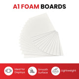 Pack of 15 A1 3mm White Foam Boards – 594 x 841mm