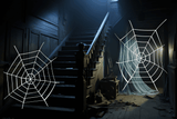 Giant Spider Web Decoration (1.5m) - Spooky Halloween Party Prop for Indoor Outdoor Decor