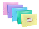Pastel Green A4 Elastic Closure Box File
