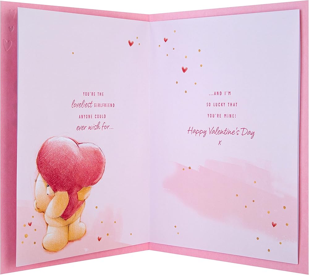 Forever Friends Design Girlfriend Luxury Valentine's Day Card with Gift Box