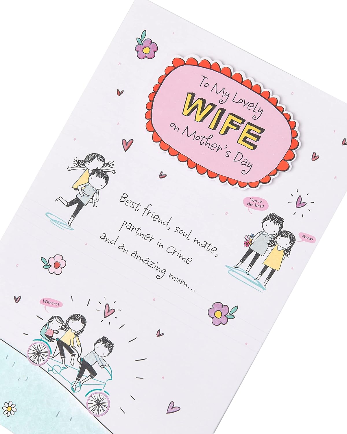 Oodles of Doodles Range Lovely Wife Mother's Day Card 