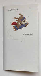 Happy Father's Day Super Dad Lots of Woof Card 