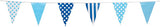 Blue Mix Bunting 10m with 20 Pennants