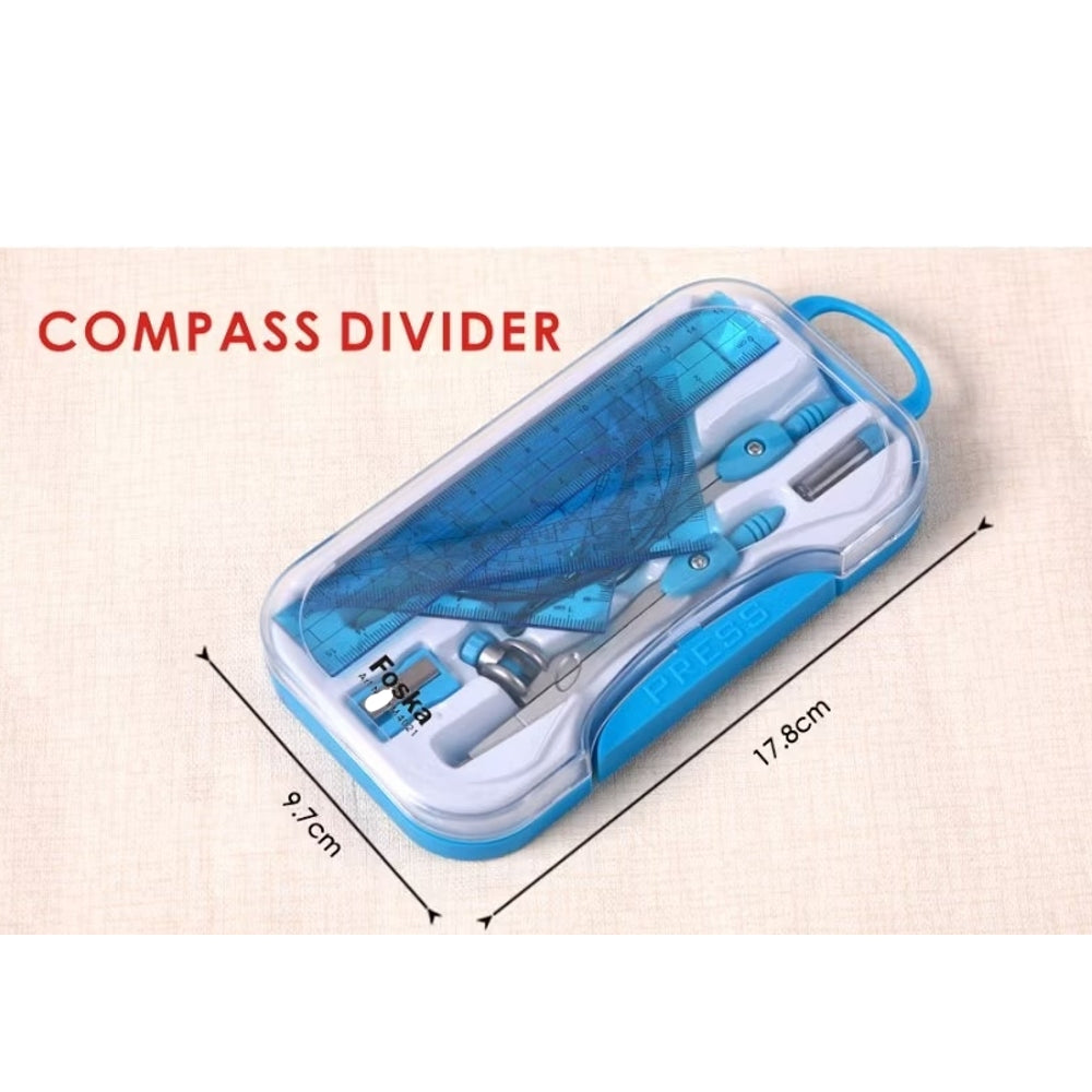 Colourful Compass Set with Rulers Math Set