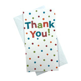 8 Pack Glitter Finished Thank You Cards with Spots