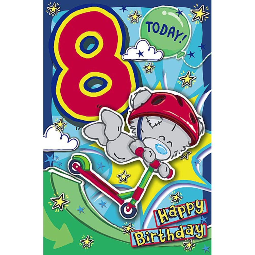 Me To You Bear My Dinky 8 Today 8th Birthday Card