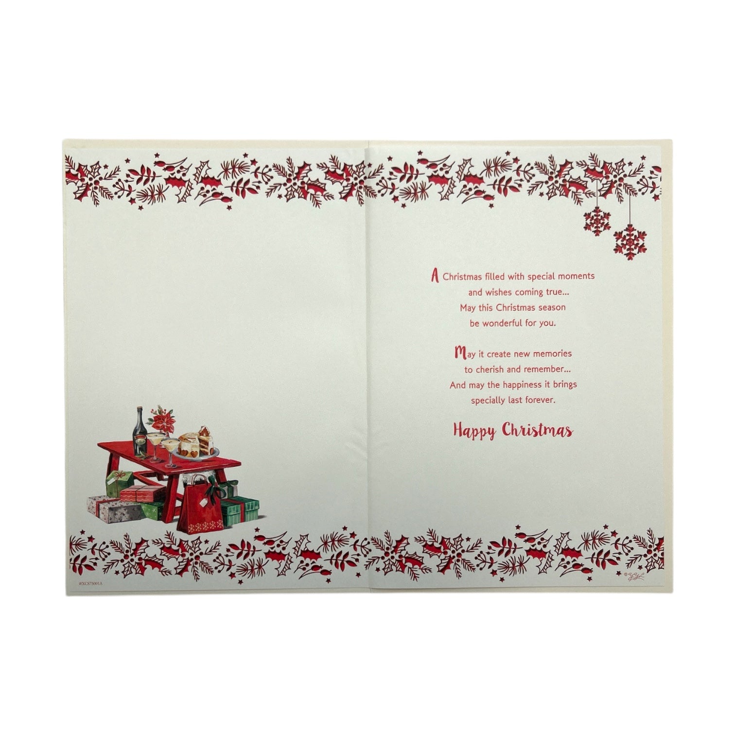 Santa Reading Book Design To Special Auntie and Uncle Christmas Card
