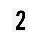 Waterproof Wheelie Bin Black Number 2 Sticker