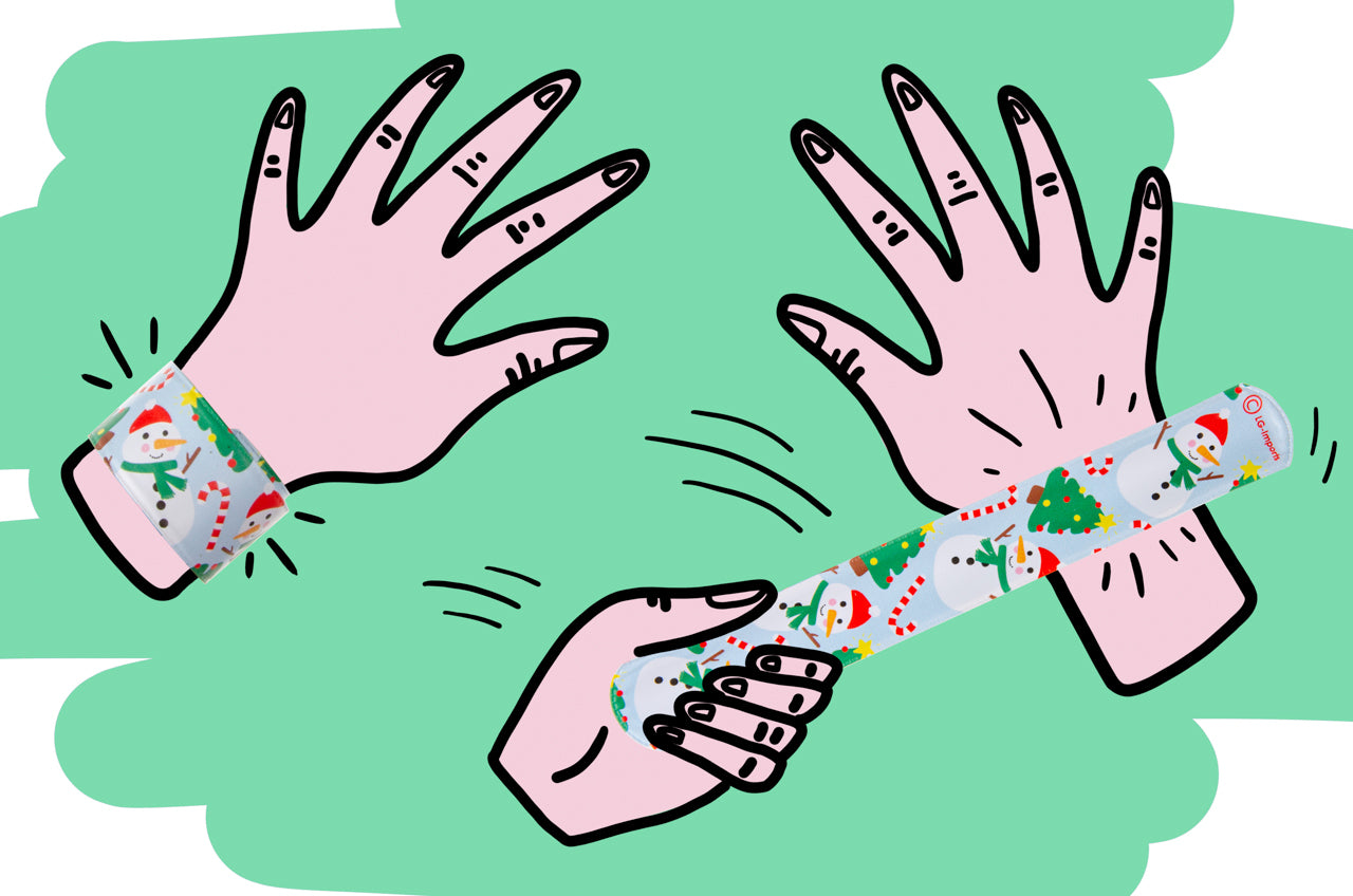 Single Christmas Slap Bracelet