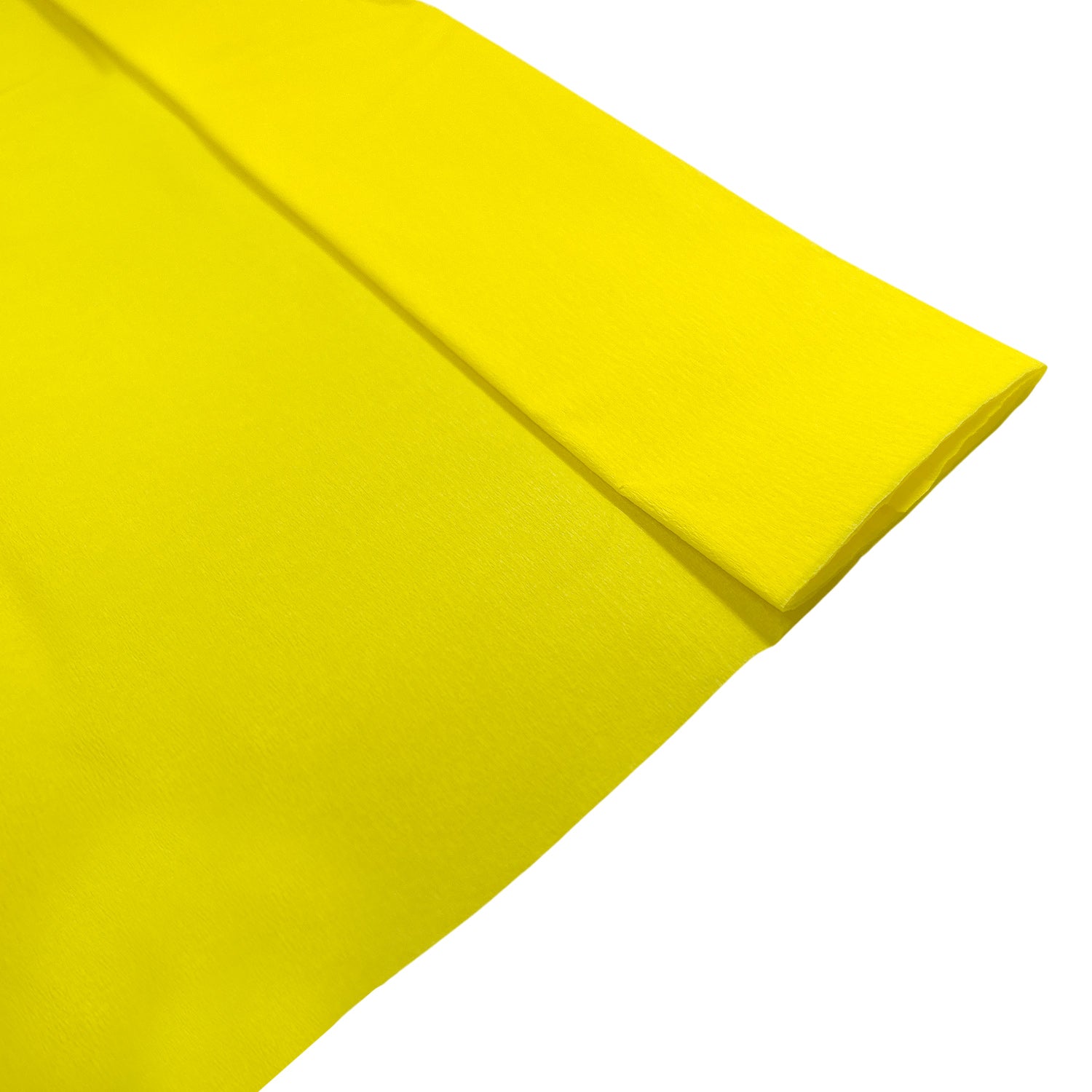 Yellow Crepe Paper Sheet 50cm x 2m 17GSM 35% Stretch Craft Paper
