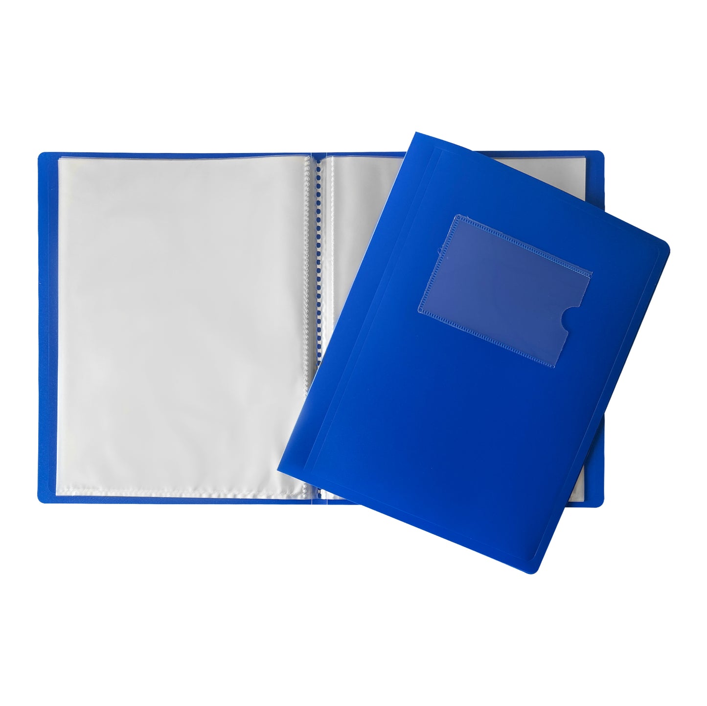 A5 Blue Flexible Cover 10 Pocket Display Book