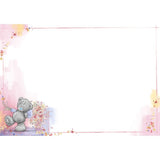 Bear Holding Bouquet Just To Say Blank Card