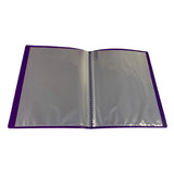 A5 Purple Flexible Cover 10 Pocket Display Book