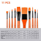Pack of 11 Pieces Water Color Brush Set for Painting