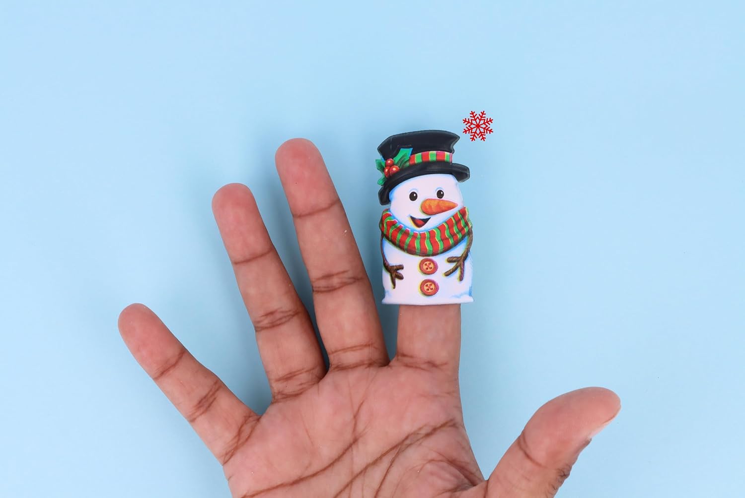 Single Christmas Finger Puppet {DC}