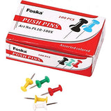Pack of 100 Assorted Colour Push Pins