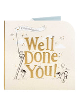Well Done You Champagne Flutes Congratulation Card